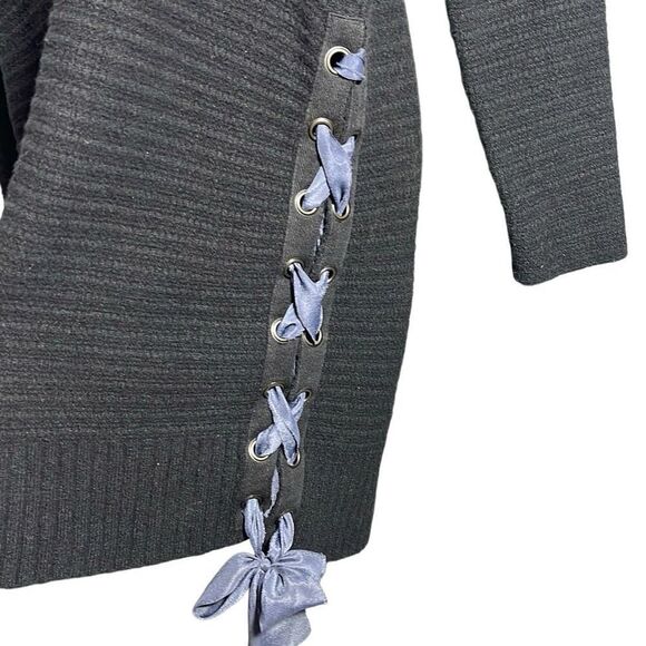 Free People Cozy Ribbed Knit Sweater with Side Tie Detail - Picture 5 of 10